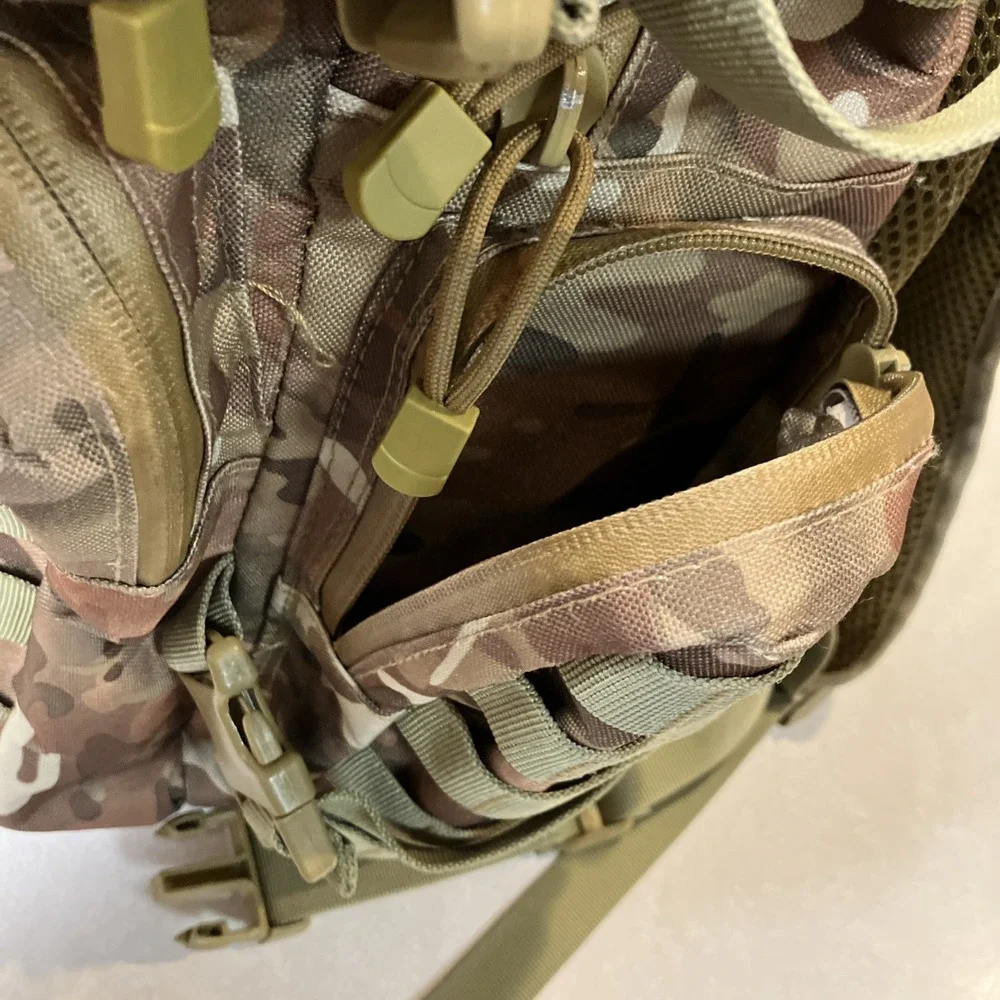 US Army National Guard WI Camo Backpack Tactical MOLLE Field Bag Expandable Gear